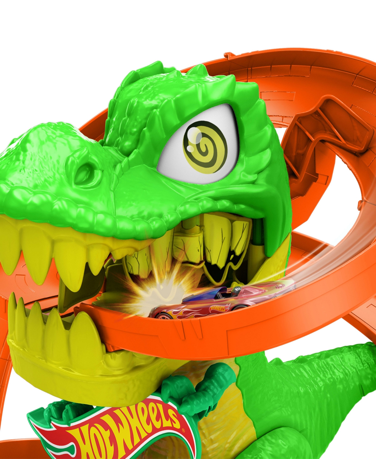 Hot Wheels City T-rex Blaze Battle Playset In Multi-color