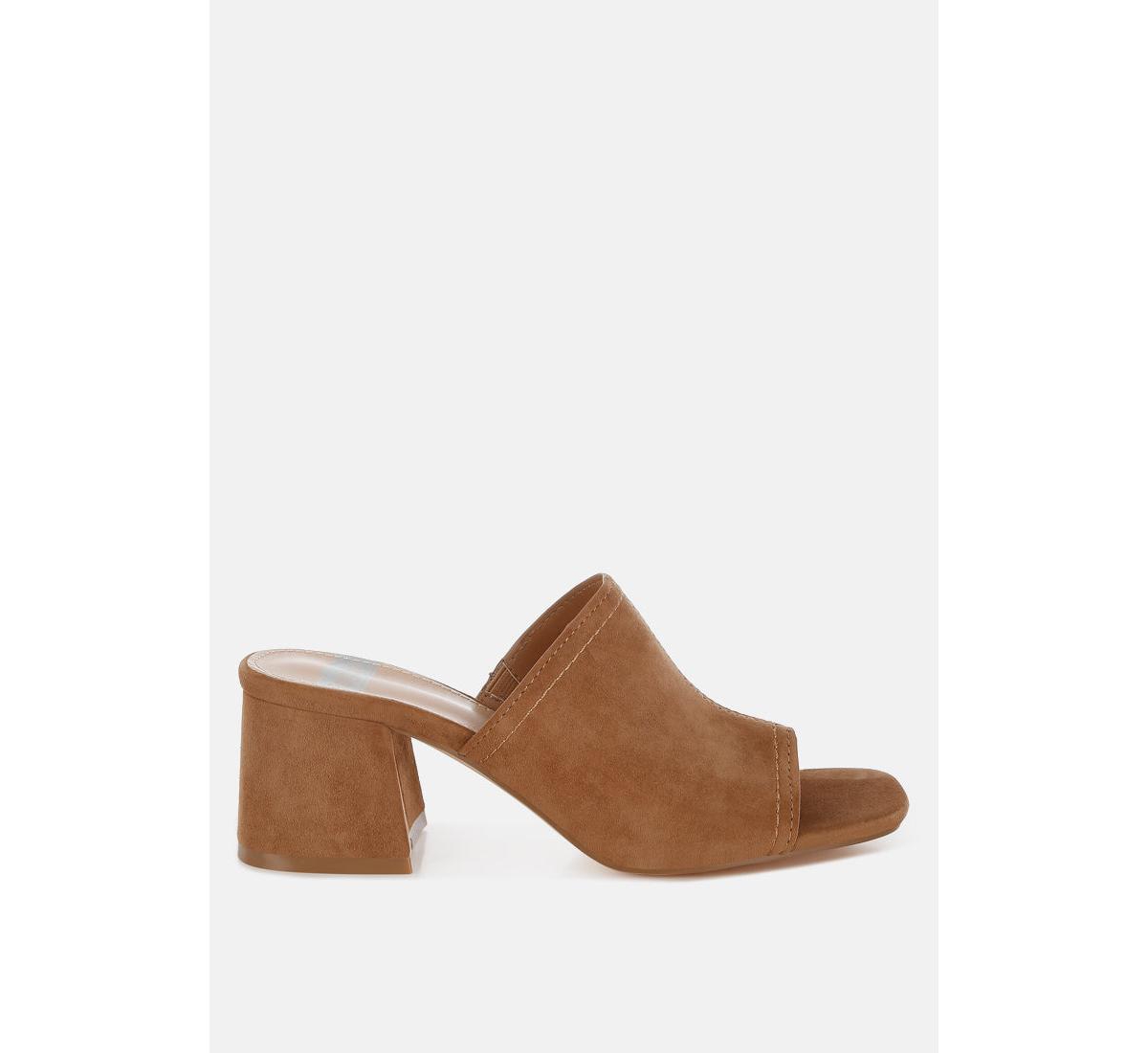 Citarum Real Suede Leather Slip Ons - Tan