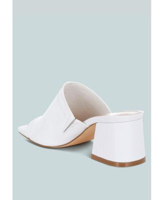 Wuling Slip-On Soft Leather Heels