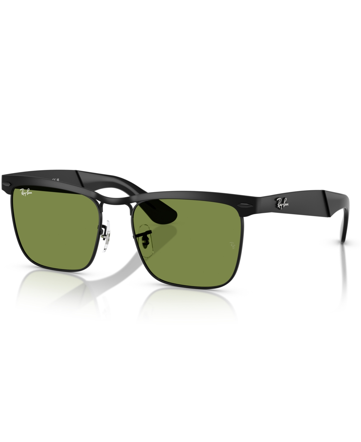 Shop Ray Ban Unisex Wayfarer Deluxe Sunglasses, Rb3875 In Matte Black