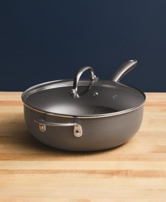 Professional Hard-Anodized Nonstick 4-Qt. Saucier Saucepan