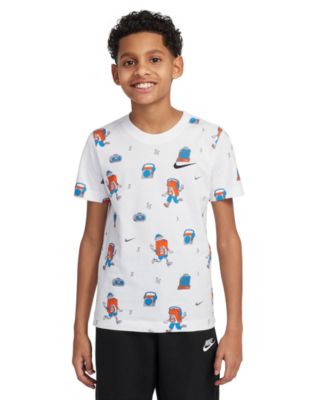Nike - Big Kids Sportswear Printed Crewneck T-Shirt