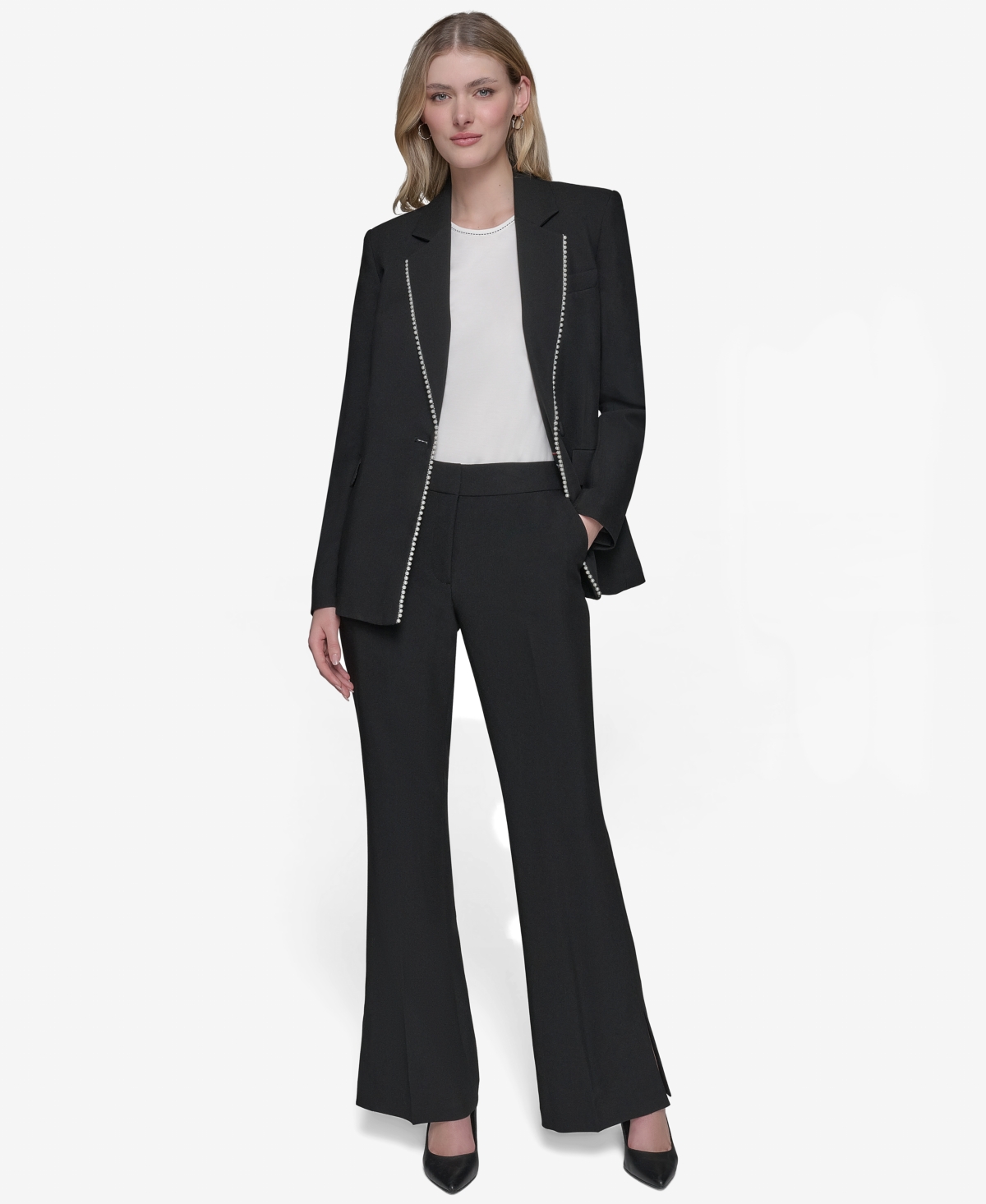 Karl Lagerfeld Women's Single-button Blazer In Black