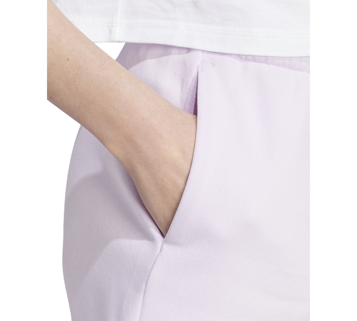 Shop Adidas Originals Women's Essentials Small Logo Terry Shorts In Icelav,bli