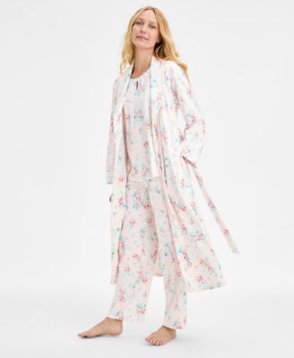 Women's Cotton Printed Robe, Exclusively at Macy's
