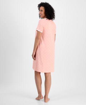 Women's Printed Short-Sleeve Sleepshirt, Exclusively at Macy's