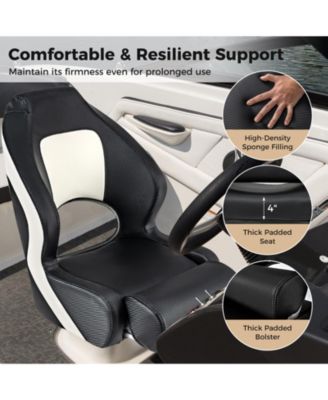 Captain Bucket Seat with Waterproof PVC Leather for Sightseeing Boat