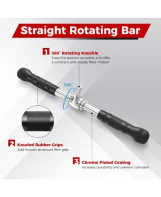 4-Piece Cable Machine Attachment Set for Home Gym