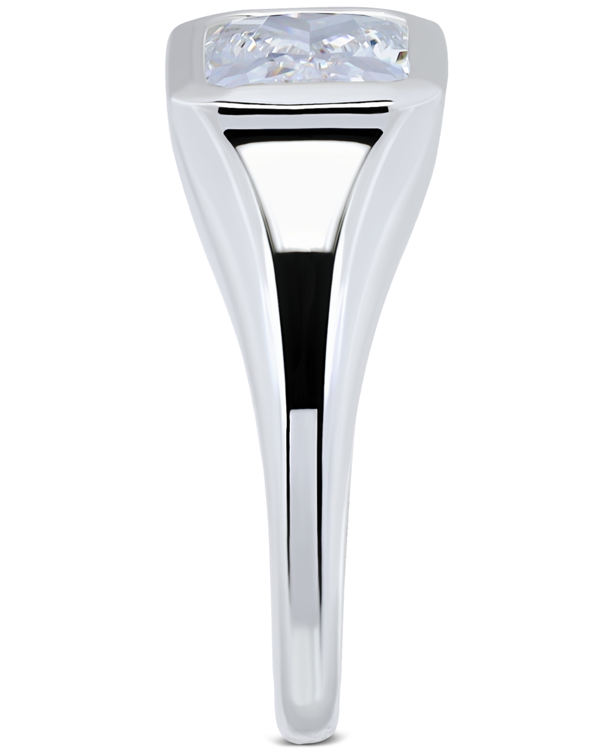 GIANI BERNINI CUBIC ZIRCONIA BEZEL SOLITAIRE RING IN STERLING SILVER, EXCLUSIVELY AT MACY'S (ALSO AVAILABLE IN 18K 