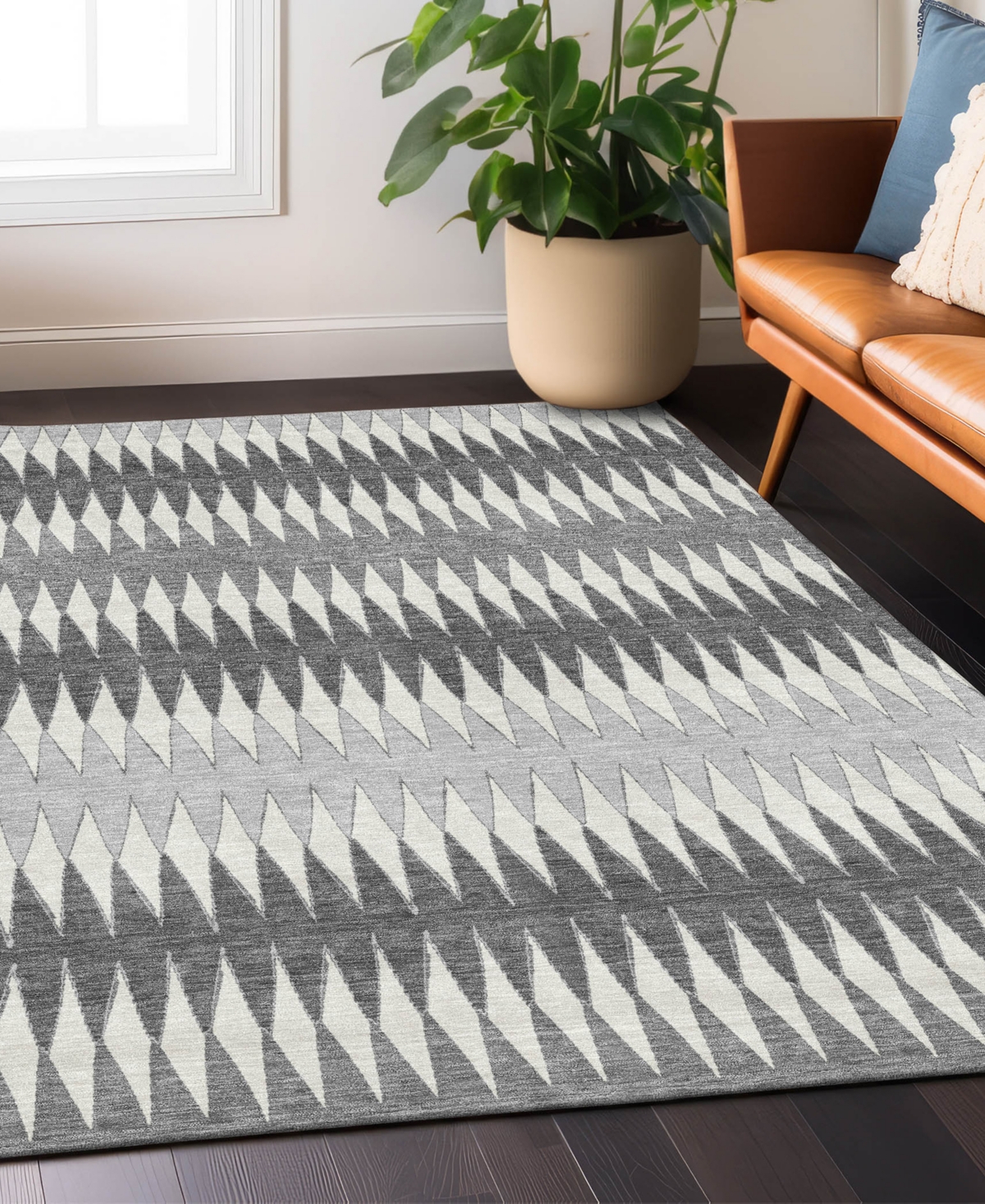 Addison Chantille Acn867 8'x10' Area Rug In Gray