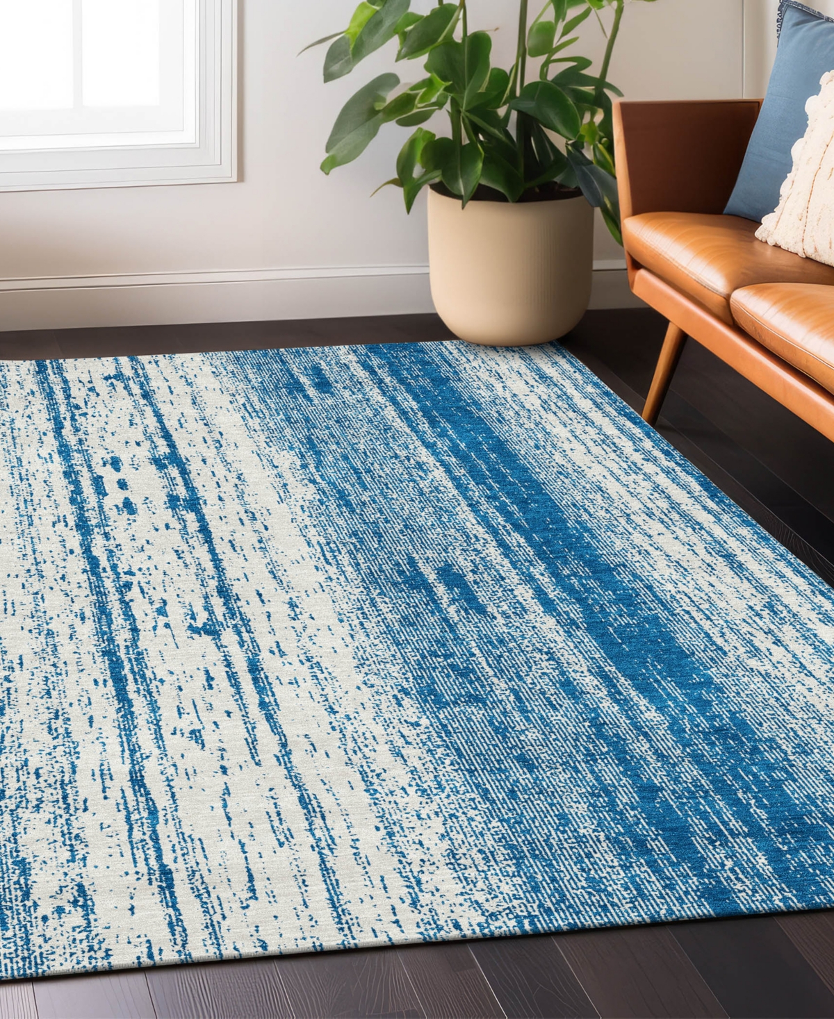 Addison Chantille Acn861 8'x10' Area Rug In Navy