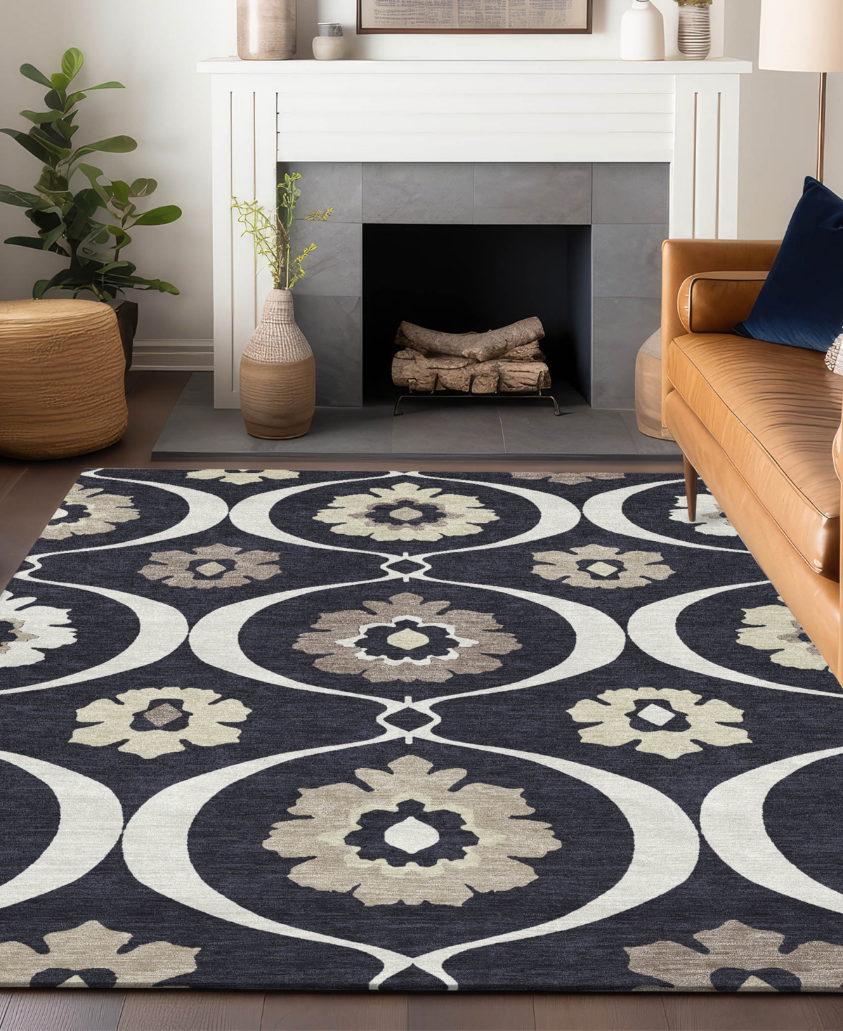 Addison Chantille Acn858 8'x10' Area Rug In Black