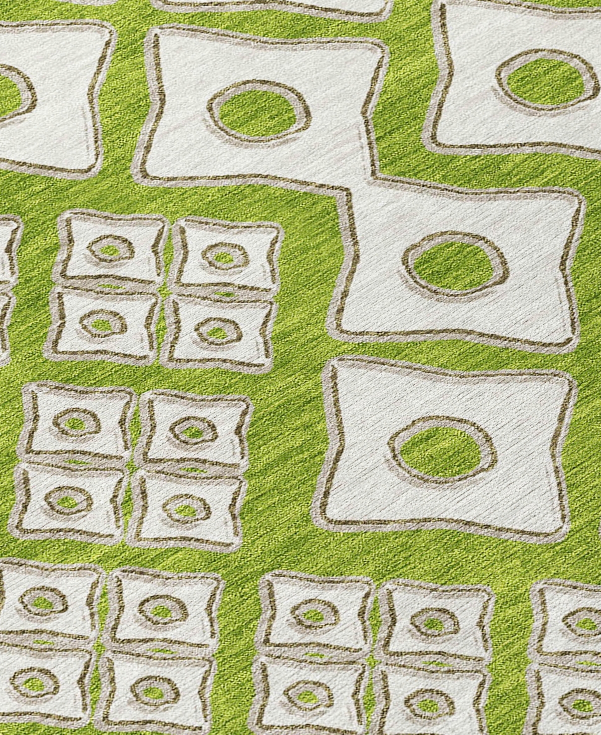 Shop Addison Chantille Machine Washable Acn866 5'x7'6" Area Rug In Lime
