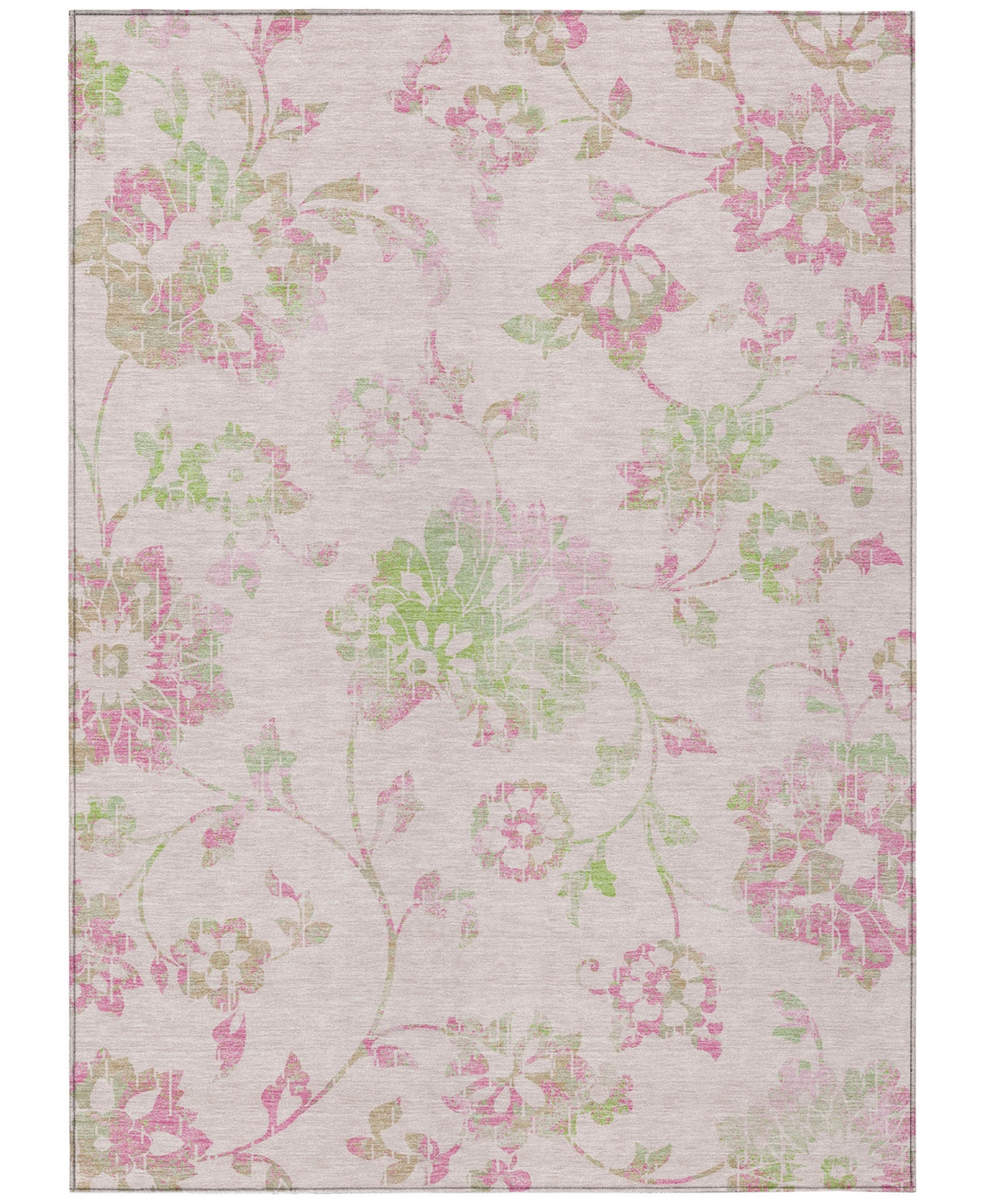 Addison Chantille Acn856 5'x7'6" Area Rug In Pink