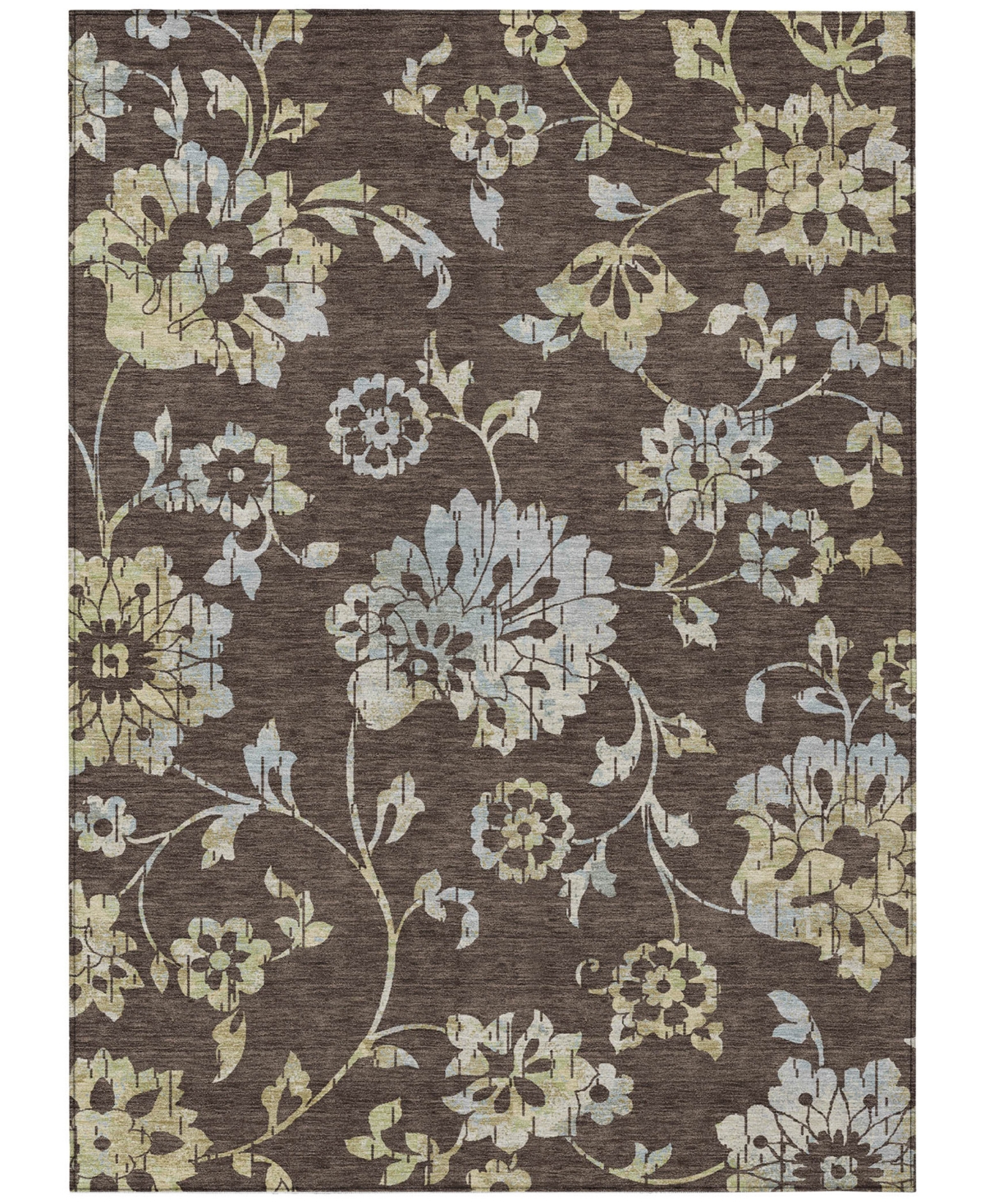 Addison Chantille Acn856 5'x7'6" Area Rug In Chocolate