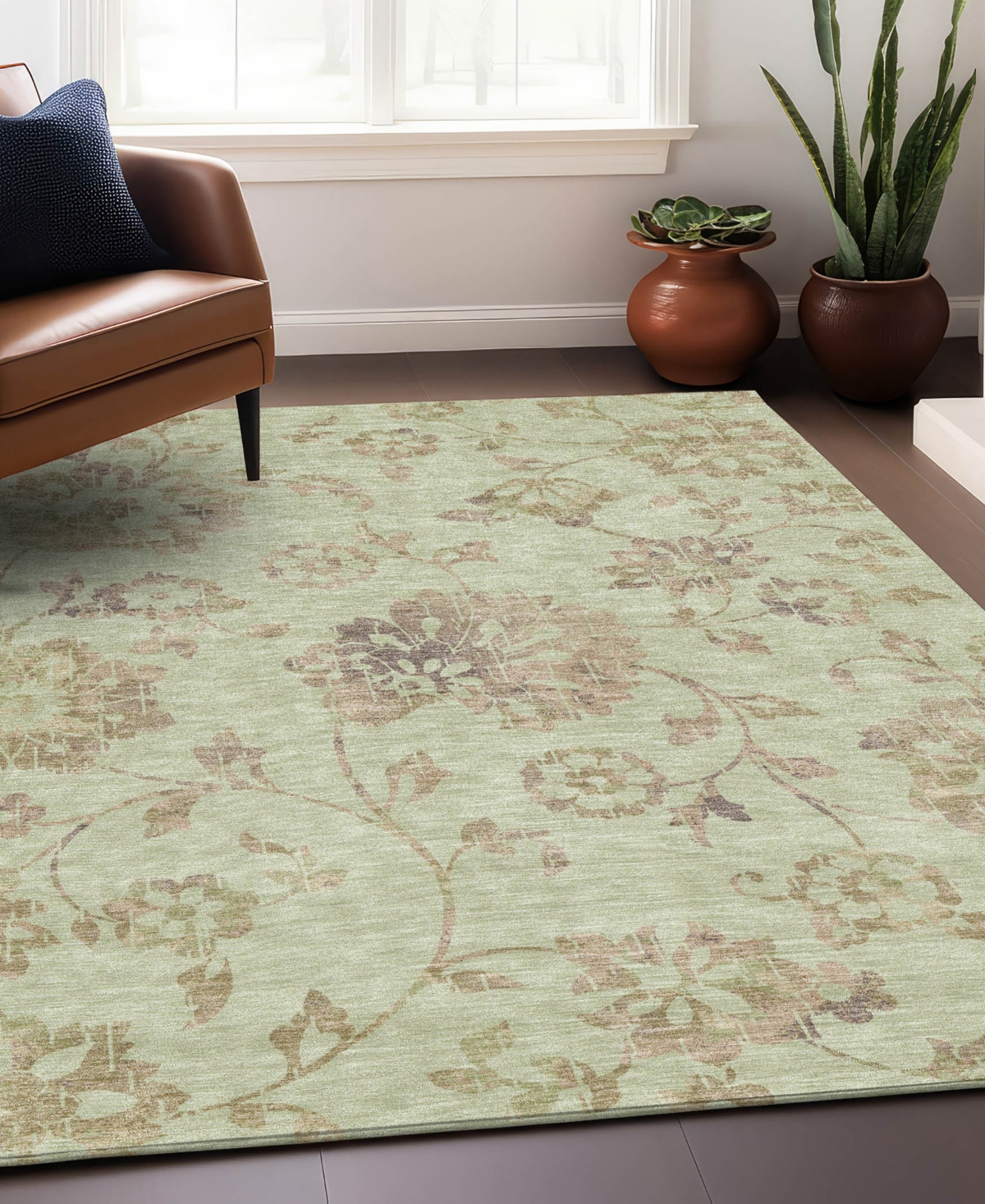 Addison Chantille Acn856 2'6"x3'10" Area Rug In Sage