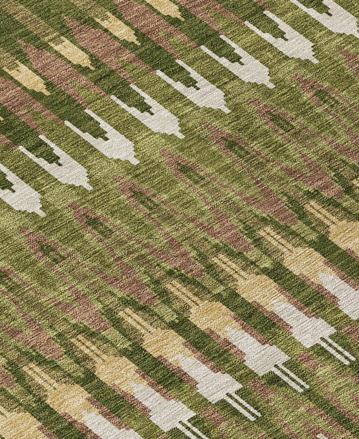 Addison Chantille Acn860 2'3"x7'6" Runner Area Rug In Olive