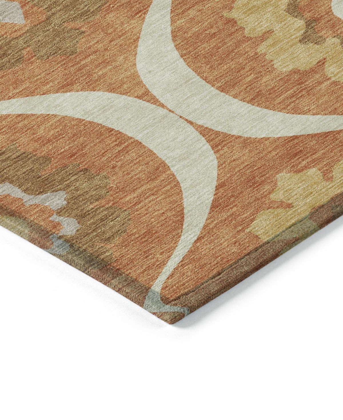 Addison Chantille Machine Washable Acn858 2'3"x7'6" Runner Area Rug In Paprika