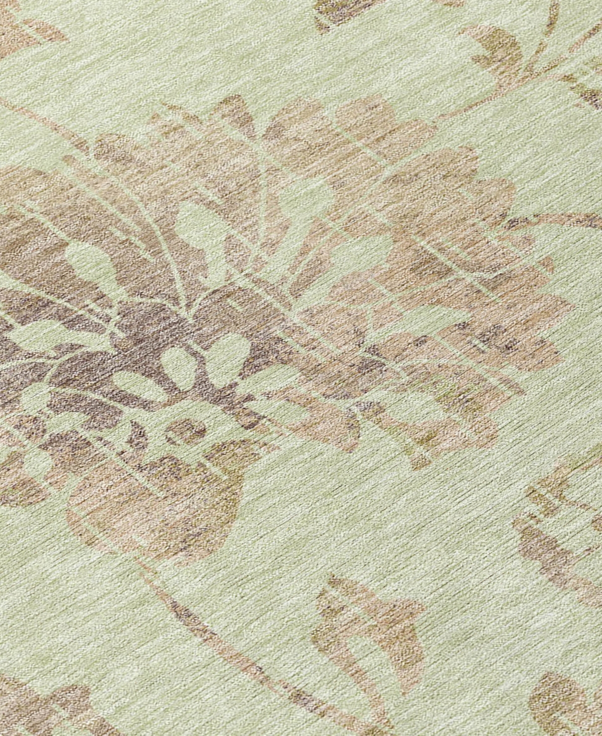 Addison Chantille Machine Washable Acn856 2'3"x7'6" Runner Area Rug In Sage