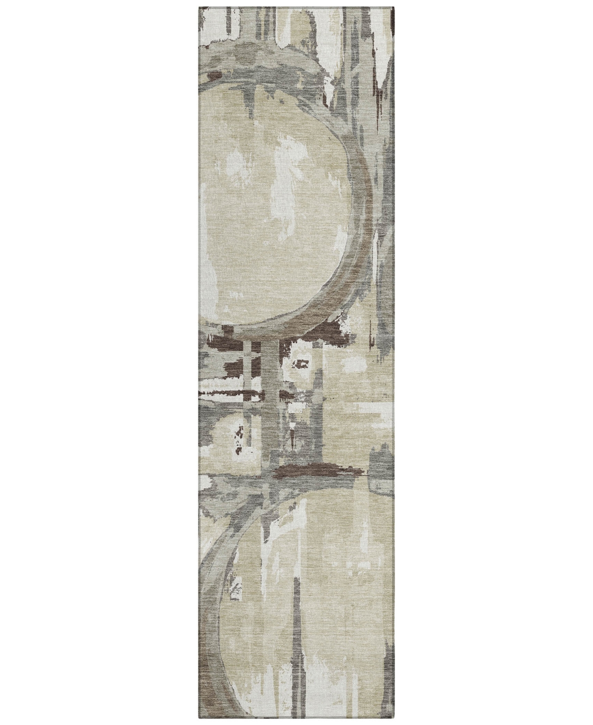 Addison Chantille Acn855 2'3"x7'6" Runner Area Rug In Tan