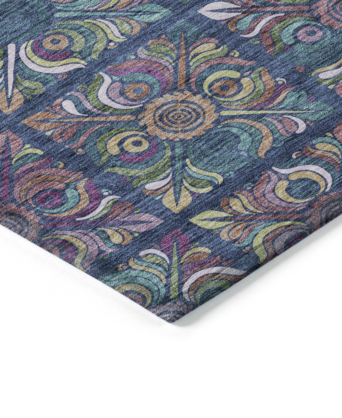 Addison Chantille Acn852 2'3"x7'6" Runner Area Rug In Navy