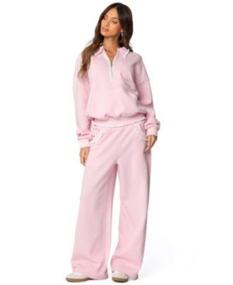 Womens Ashtin Ruffle Trim Sweatshirt