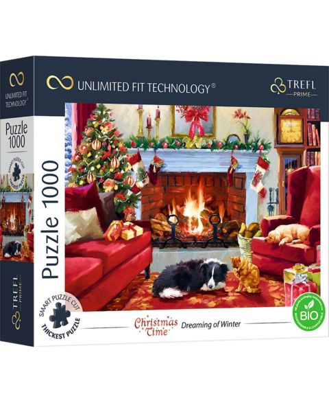 Детский пазл Trefl Dreaming of Winter 1000-Piece Puzzle, Ages 12+