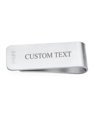 Wide Biker Jewelry Gothic Skull Money Clip Card Holder Stainless Steel