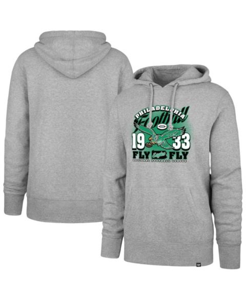 Мужское худи '47 Brand Gray Philadelphia Eagles Regional Headline Pullover