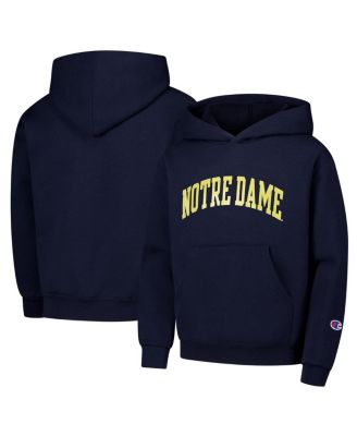 Champion - Big Boys and Girls Navy Notre Dame Fighting Irish Basic Arch Hoodie