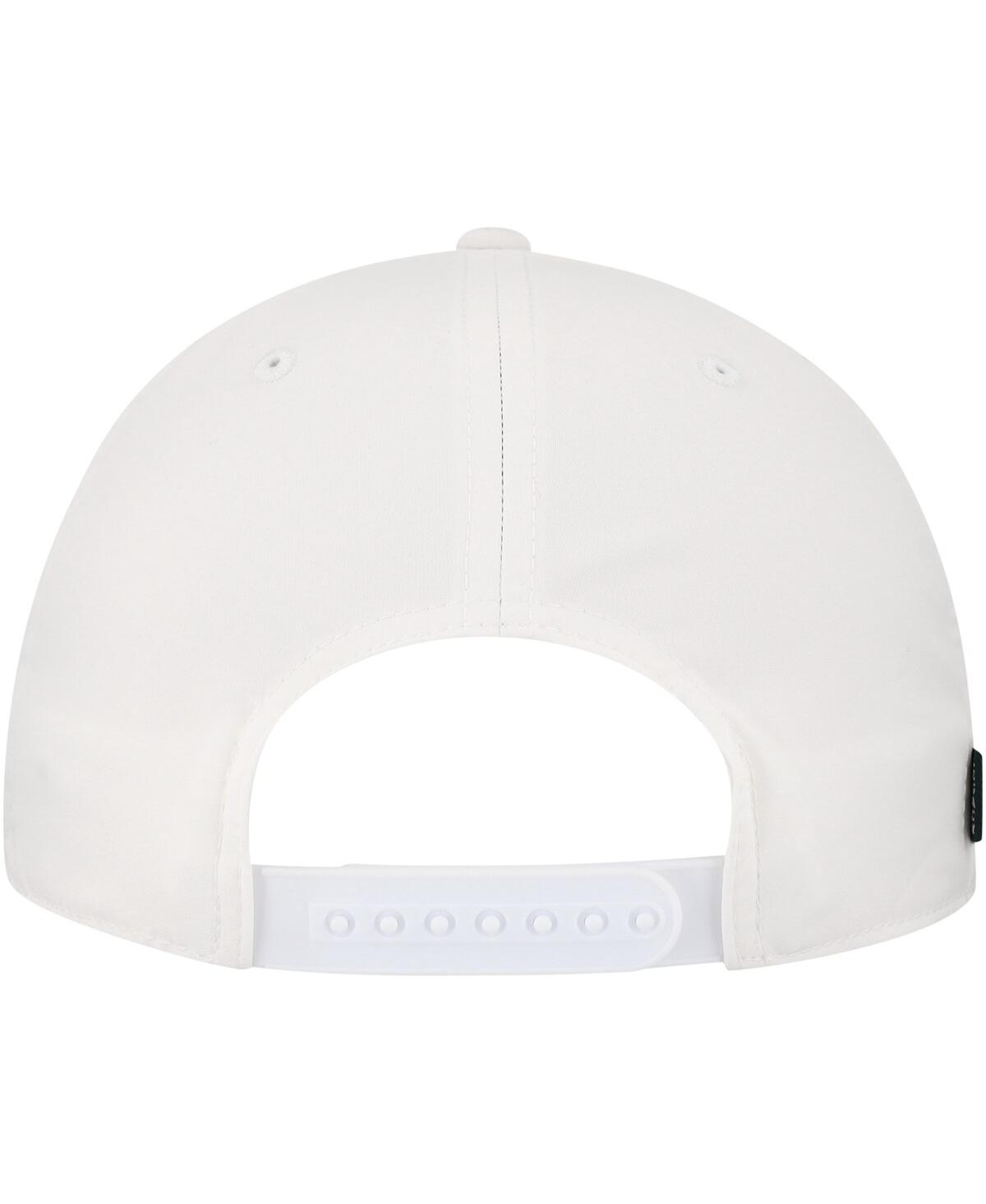 LEGACY ATHLETIC MEN'S WHITE WEST VIRGINIA MOUNTAINEERS BUILT ON BRAVERY CADDY ADJUSTABLE HAT 