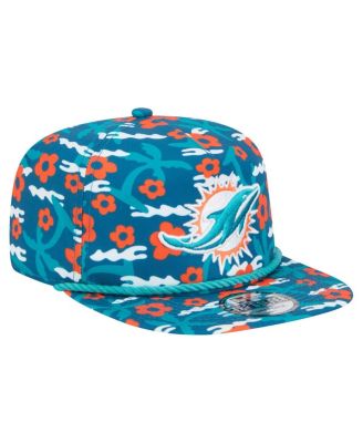 Men's Aqua Miami Dolphins Wakey Wakey Golfer Snapback Hat