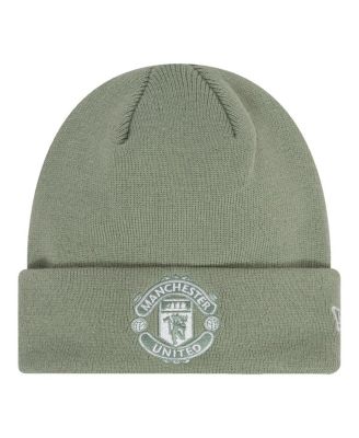 New Era - Men's Olive Manchester United Seasonal Cuffed Knit Hat