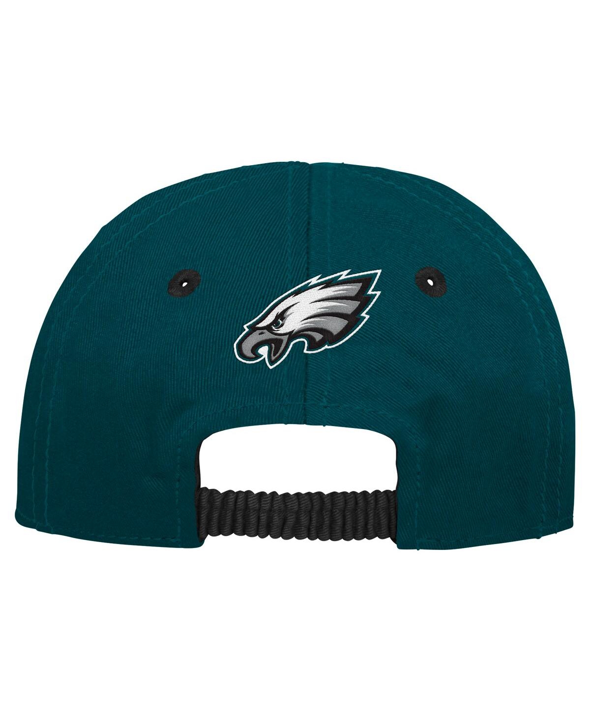 Outerstuff Baby Boys And Girls Green/black Philadelphia Eagles My First Tail Sweep Slouch Flex Hat In Green,black