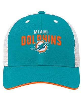 Preschool Aqua Miami Dolphins Core Lockup Trucker Adjustable hat