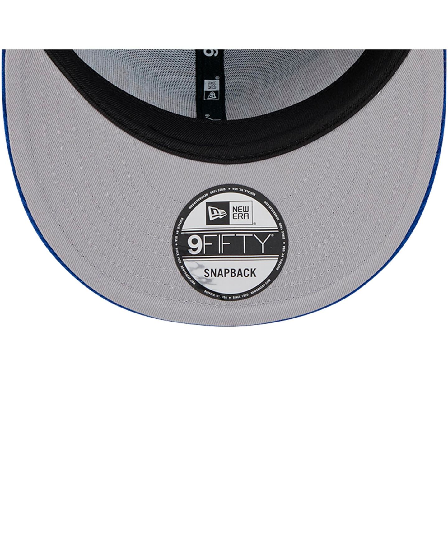 Мужская кепка New Era Royal Kansas Jayhawks Display 9FIFTY Snapback Hat — фото 3