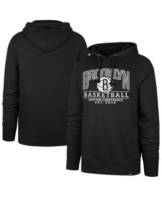 '47 Brand - Men's and Women's Black Brooklyn Nets Good Call Headline Pullover Hoodie