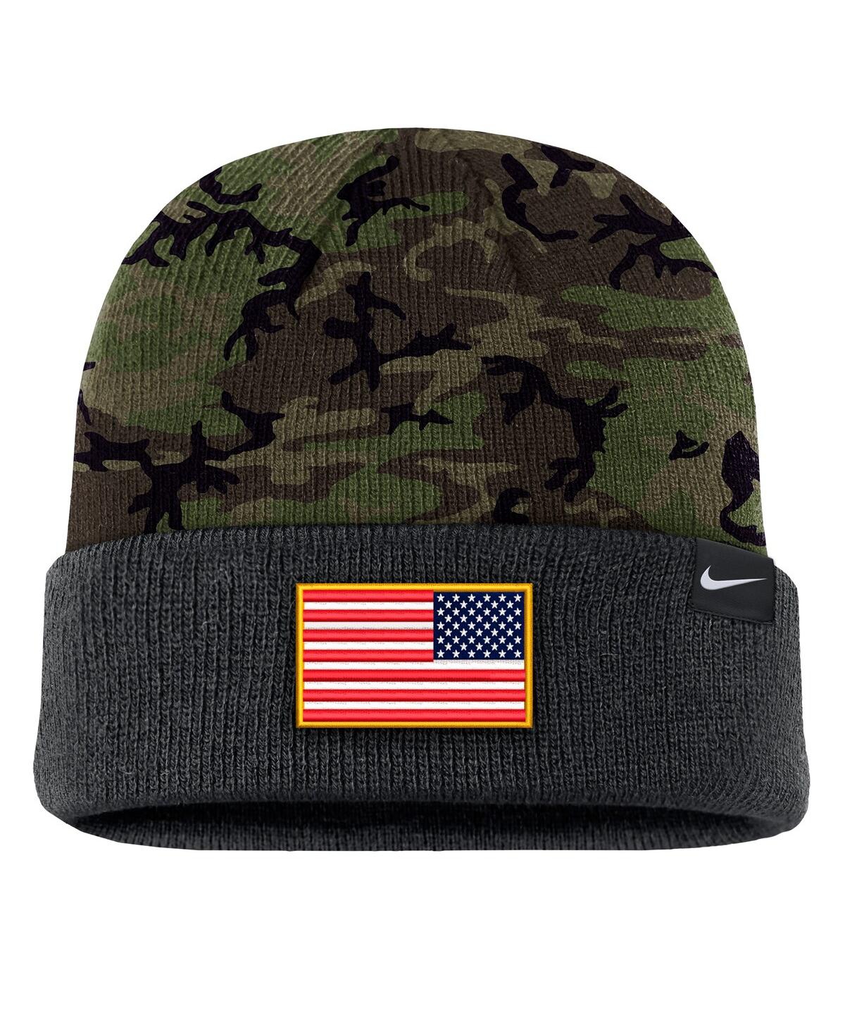 Nike Men's Camo Purdue Boilermakers Military Appreciation Cuffed Knit Hat In Camo