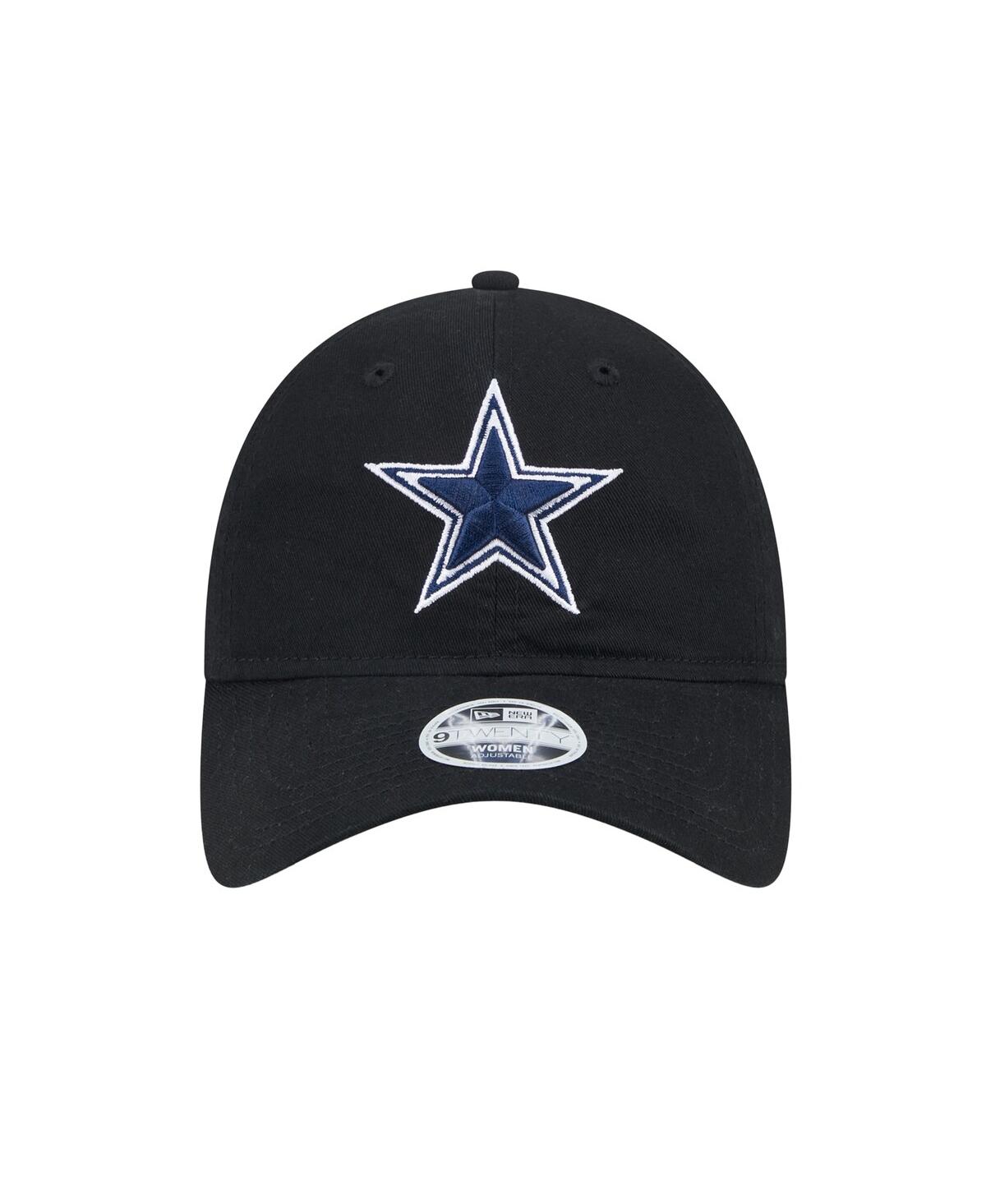 NEW ERA WOMEN'S BLACK DALLAS COWBOYS MAIN 9TWENTY ADJUSTABLE HAT
