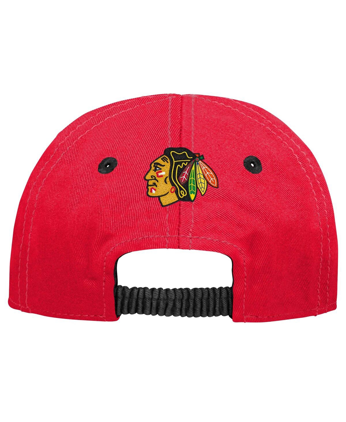 Outerstuff Baby Boys And Girls Red Chicago Blackhawks My First Tail Sweep Slouch Flex Hat In Red