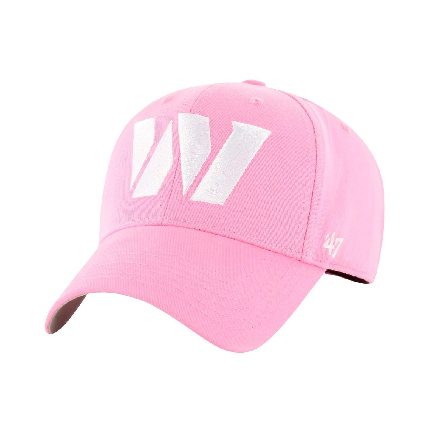 Кепка '47 Brand Pink Washington Commanders Rose MVP Adjustable Hat для девочек — фото 1