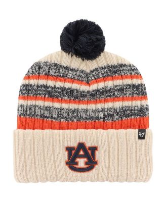 '47 Brand - Men's Khaki Auburn Tigers Tavern Cuffed Knit Hat with Pom