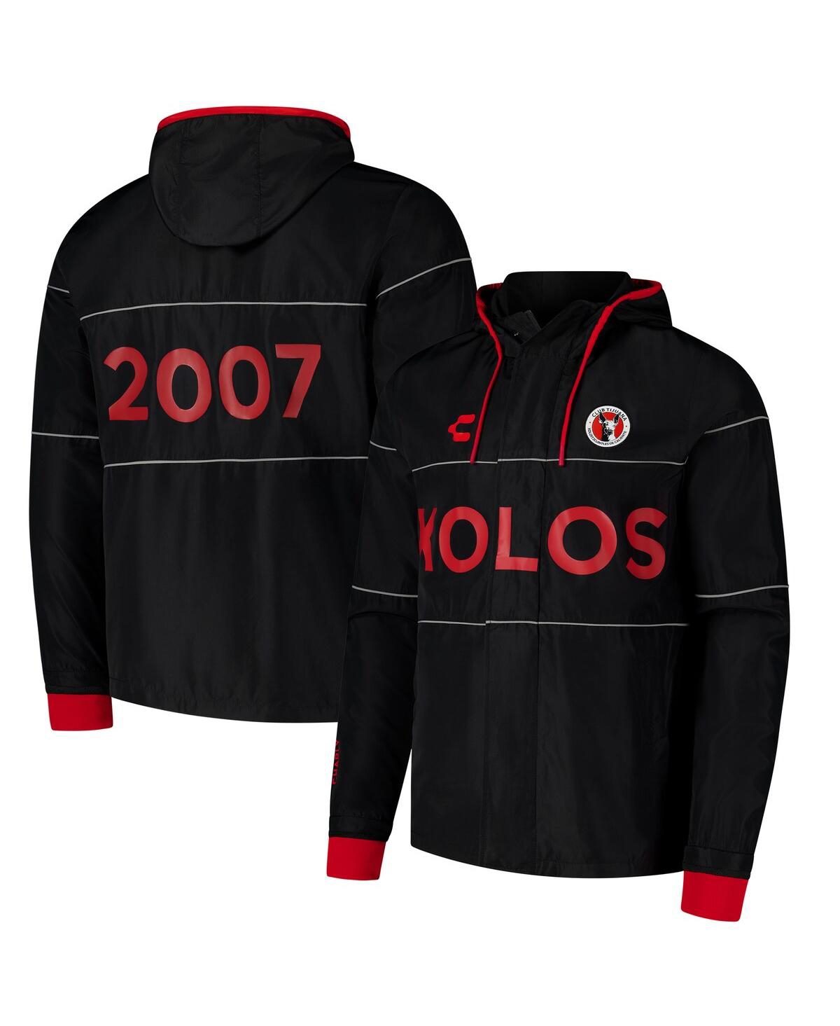 Men's Black Club Tijuana 2024/25 Outdoor Full-Zip Hoodie Jacket - Black