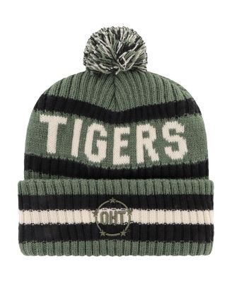 Men's Green Auburn Tigers OHT Military Appreciation Bering Cuffed with Pom Knit Hat