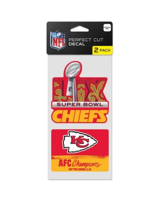 Wincraft - Kansas City Chiefs 2024 AFC Champions Two-Pack 4" x 8" Perfect Cut Decal Set