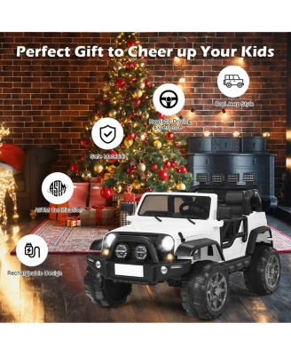 12V 2-Seater Ride on Car Truck with Remote Control and Storage Room