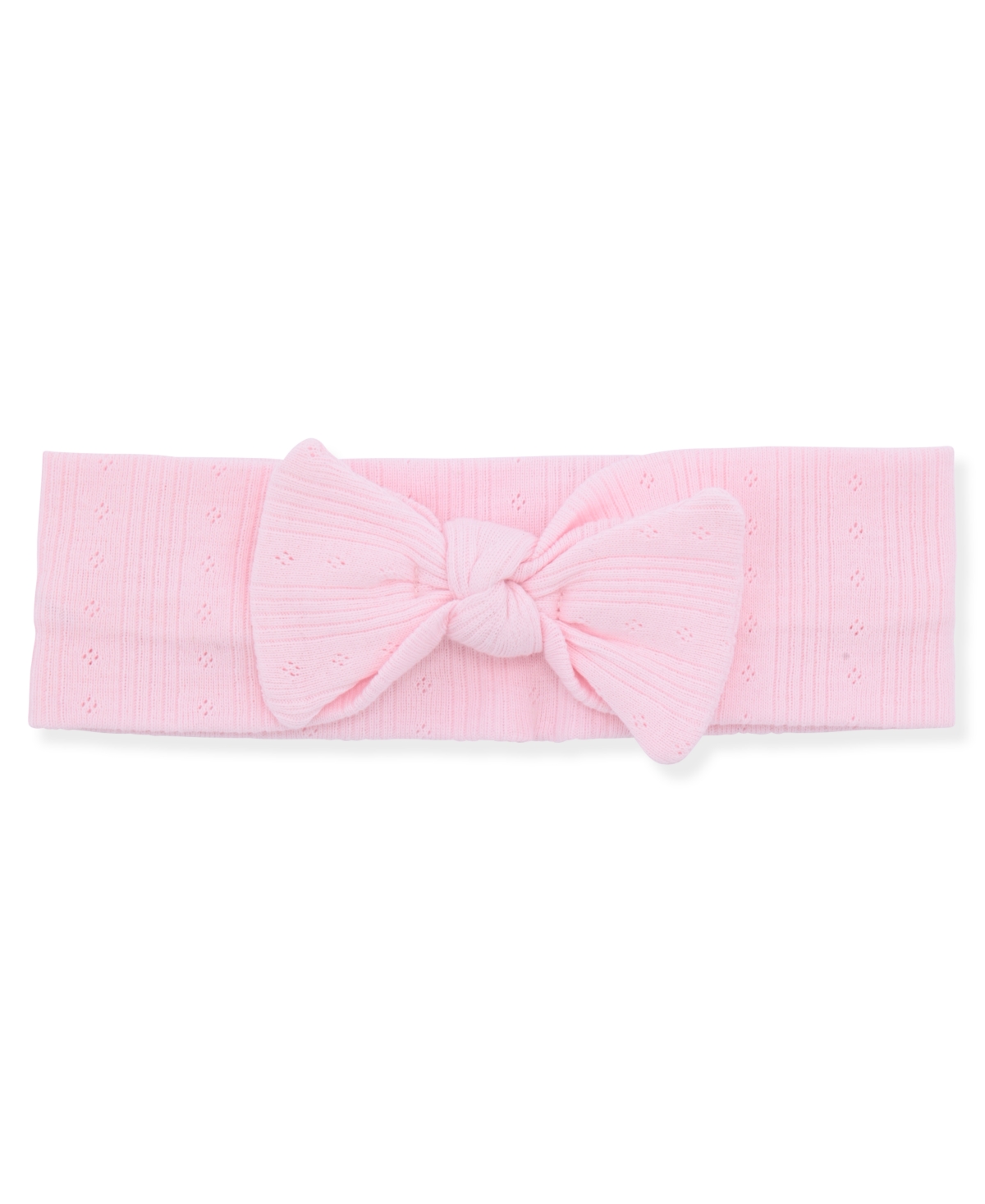 Max & Olivia Baby And Toddler Girls 3-piece Pointelle Pajama With Headband Set In Pink