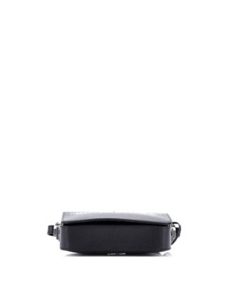 Small Binder Clip Flap Bag Printed Leather