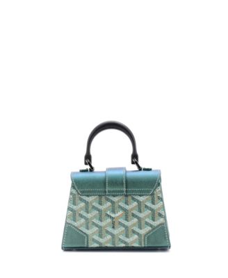 Nano Structured Saigon Top Handle Bag Coated Canvas with Leather