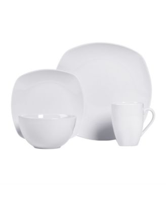 Logan Ash White 16 Pc. Dinnerware Set, Service for 4